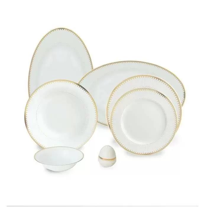 سرویس 28 پارچه چینی زرین - ایتالیا اف (گرد) 6 نفره سپیدار